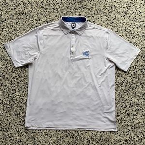 Footjoy Golf Men’s White Short Sleeve Stretch Golf Polo Shirt Silverado Logo 2XL